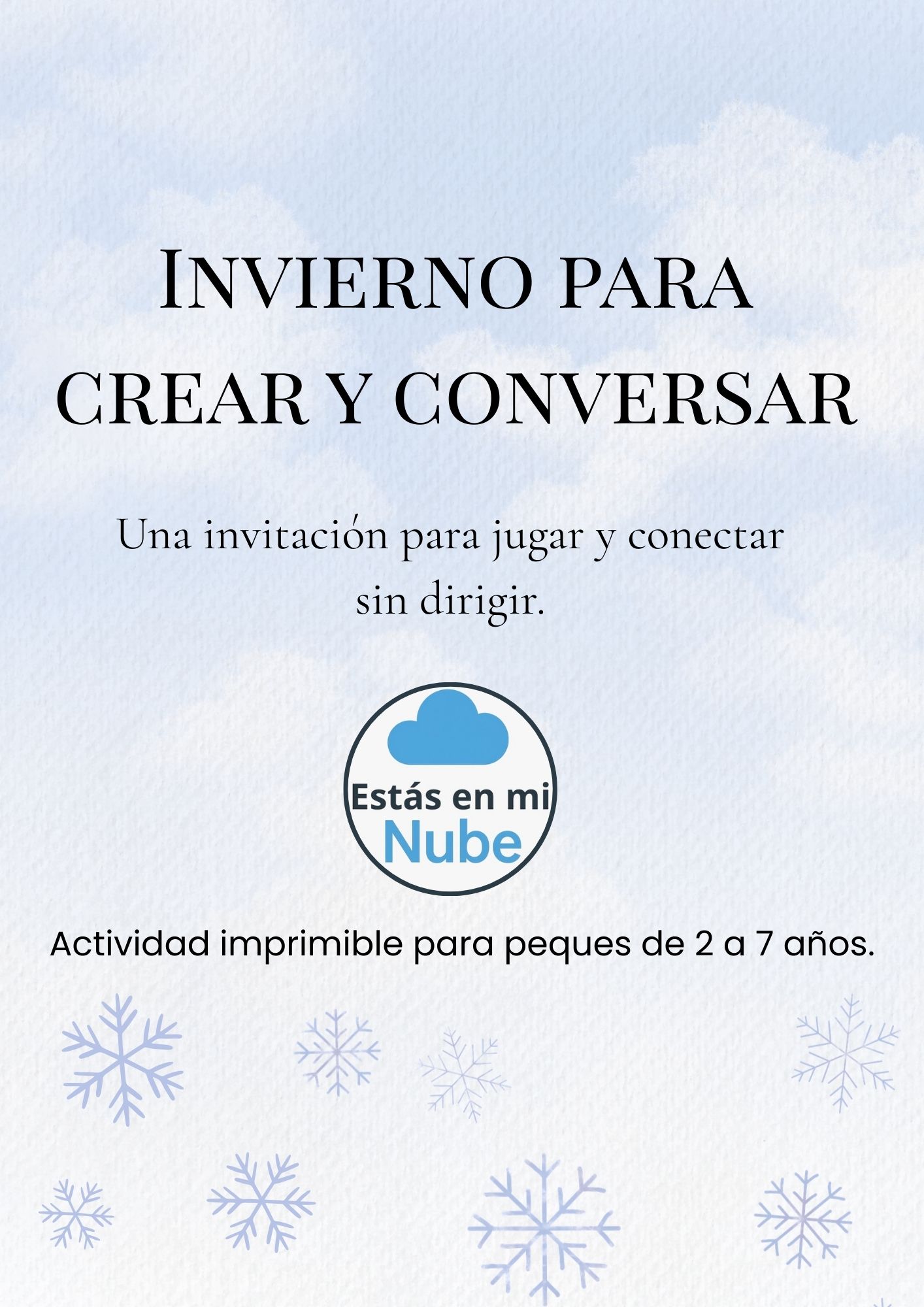 INVIERNO Pack Premium Estas en mi Nube - ✨Un espacio para criar con calma, creatividad y presencia.✨